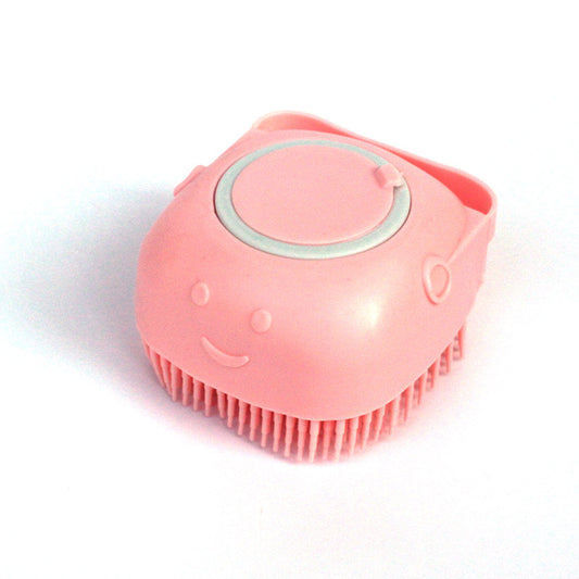 2-in-1 Silikon Bade- & Massagehandschuh für Hunde – Mit integriertem Seifen-Spender