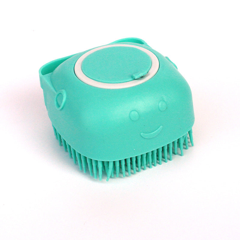 2-in-1 Silikon Bade- & Massagehandschuh für Hunde – Mit integriertem Seifen-Spender