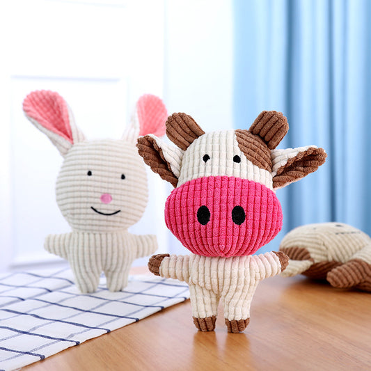 Kuscheliges Quietschspielzeug für Hunde – Süße Tierformen & bissfestes Design