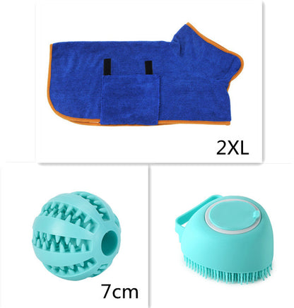 2-in-1 Silikon Bade- & Massagehandschuh für Hunde – Mit integriertem Seifen-Spender