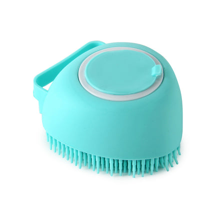 2-in-1 Silikon Bade- & Massagehandschuh für Hunde – Mit integriertem Seifen-Spender