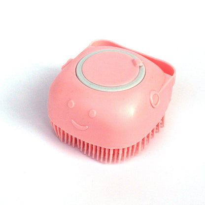 2-in-1 Silikon Bade- & Massagehandschuh für Hunde – Mit integriertem Seifen-Spender