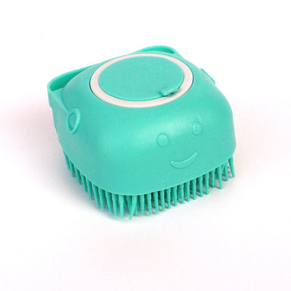 2-in-1 Silikon Bade- & Massagehandschuh für Hunde – Mit integriertem Seifen-Spender