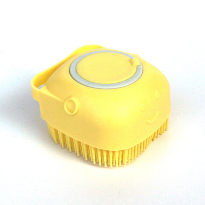 2-in-1 Silikon Bade- & Massagehandschuh für Hunde – Mit integriertem Seifen-Spender