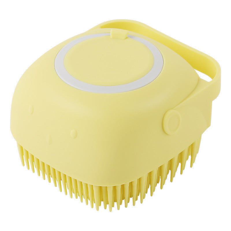 2-in-1 Silikon Bade- & Massagehandschuh für Hunde – Mit integriertem Seifen-Spender