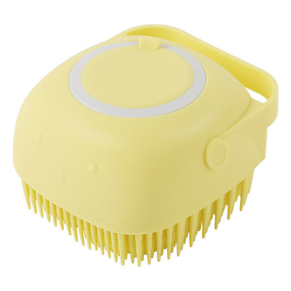 2-in-1 Silikon Bade- & Massagehandschuh für Hunde – Mit integriertem Seifen-Spender