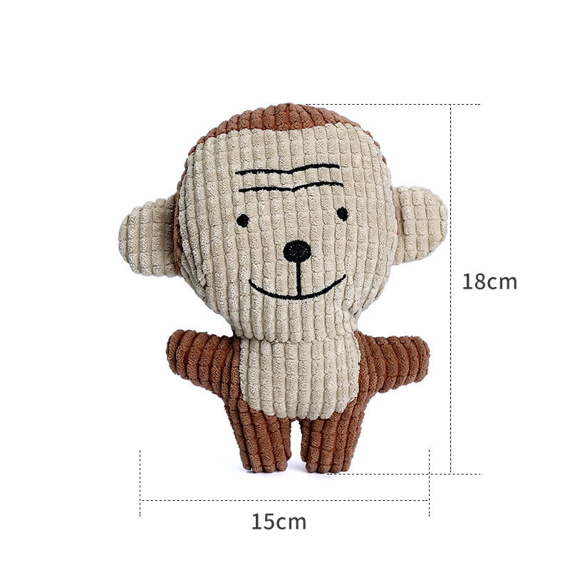 Kuscheliges Quietschspielzeug für Hunde – Süße Tierformen & bissfestes Design