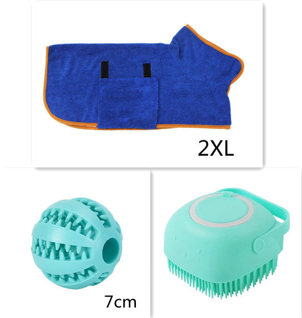 2-in-1 Silikon Bade- & Massagehandschuh für Hunde – Mit integriertem Seifen-Spender